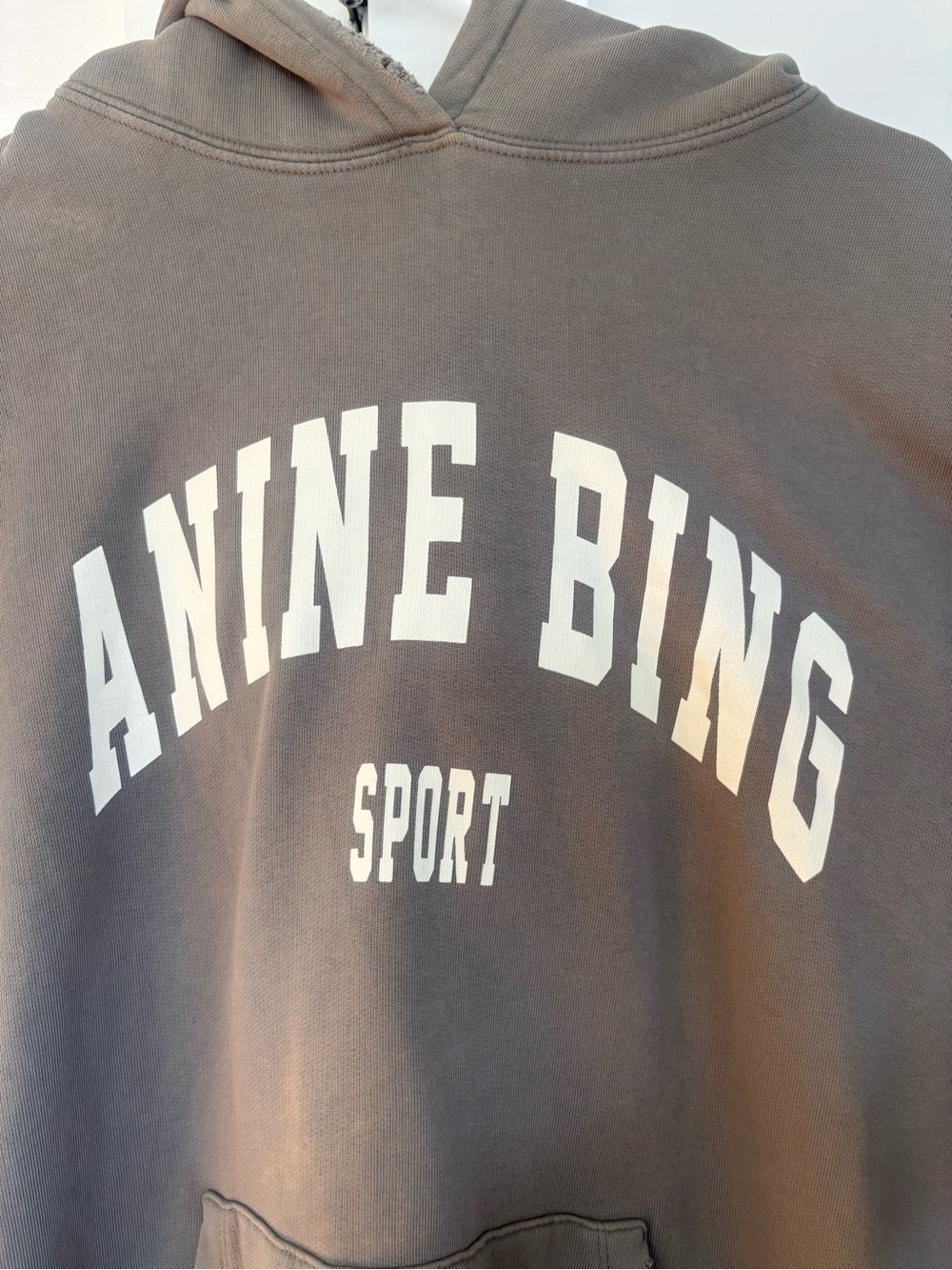 Anine Bing Harvey Sweatshirt Hoodie Olive green khaki - Picture 6 of 8